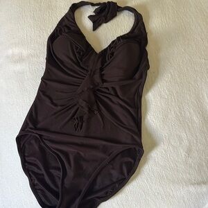 Miraclesuit Brown One Piece Swimsuit